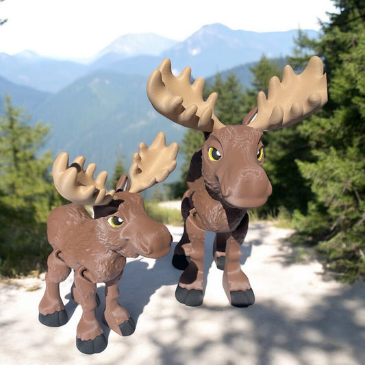 3D Printed Cartoon Moose